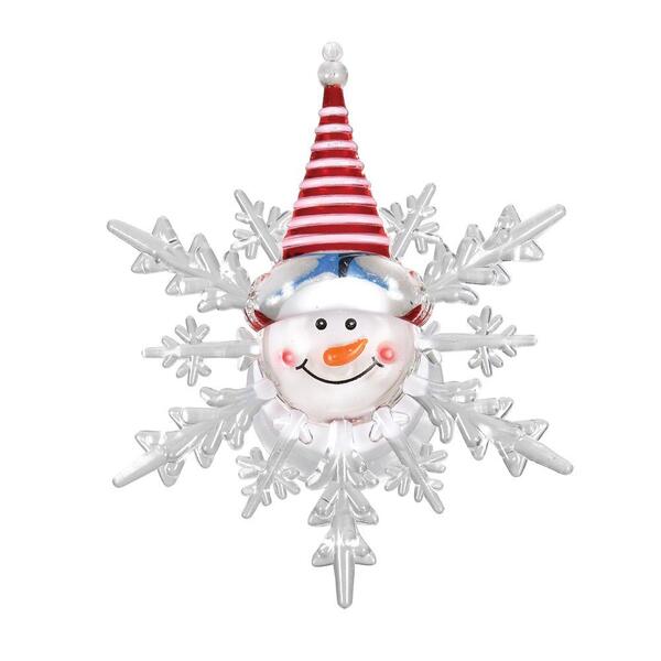 Светодиодная фигура Vegas Снеговик CR2032 разноцветная с мерцанием 55054